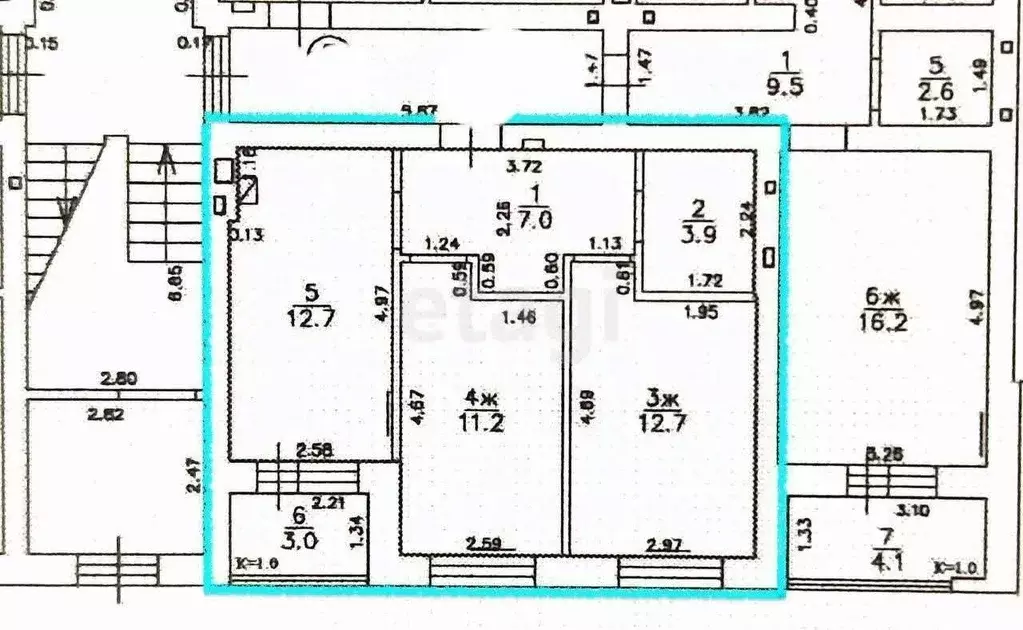 2-к кв. Калининградская область, Калининград ул. Сержанта Мишина, 81к1 ... - Фото 1