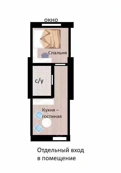 1-к кв. Самарская область, Чапаевск Рабочая ул., 16 (25.0 м) - Фото 1