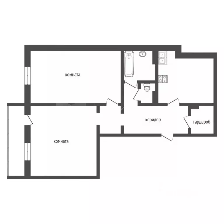 2-к кв. Тюменская область, Тюмень Комсомольская ул., 75 (99.0 м) - Фото 1
