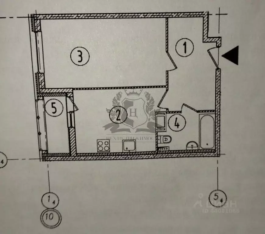 1-к кв. Санкт-Петербург ул. Парфеновская, 9к1 (40.7 м) - Фото 2