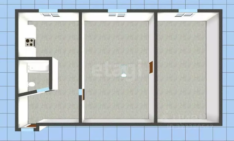 2-к кв. Владимирская область, Муром проезд 3-й Лесной, 6 (38.2 м) - Фото 1