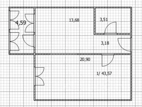 1-к кв. Оренбургская область, Оренбург ул. Юркина, 8 (43.57 м) - Фото 1