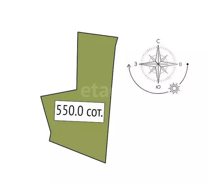 Участок в Севастополь, КСП Красный Октябрь (550 м) - Фото 1