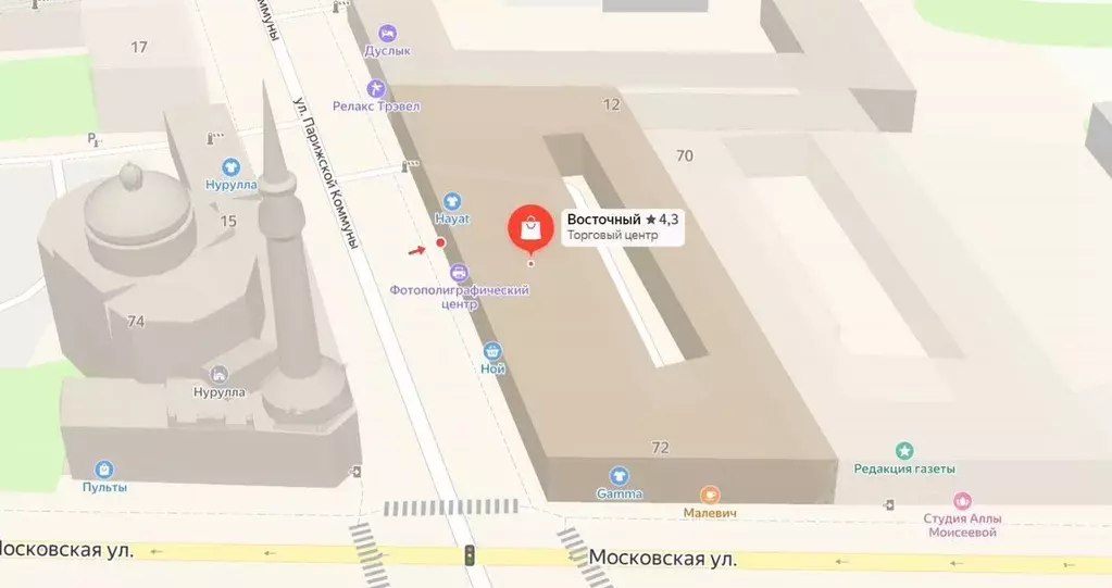 Помещение свободного назначения в Татарстан, Казань Московская ул., 72 ... - Фото 0
