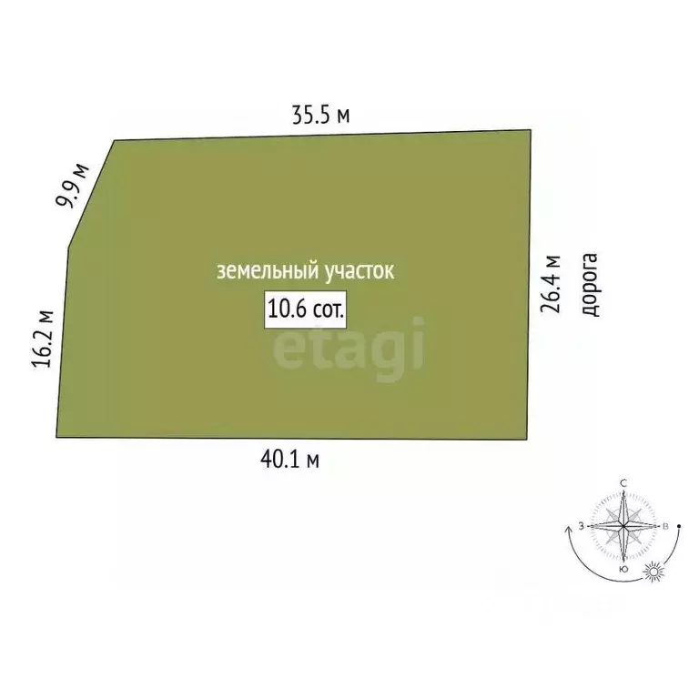 Участок в Башкортостан, Стерлитамакский район, с. Буриказганово  ... - Фото 2