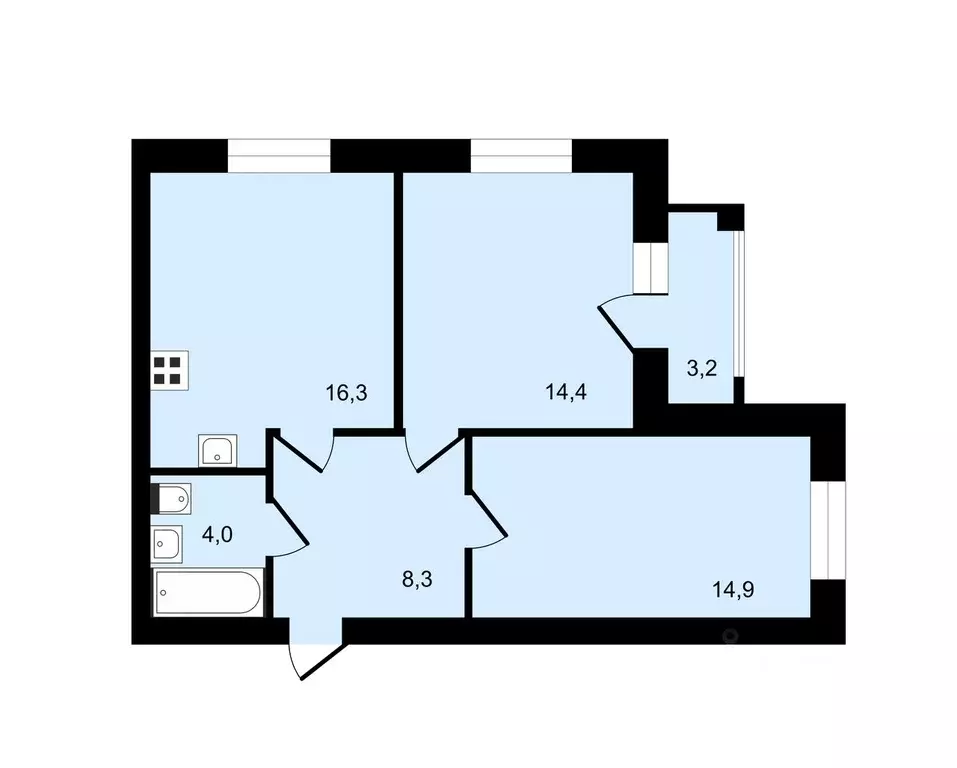 2-к кв. Владимирская область, Суздаль Советская ул., 27А (59.5 м) - Фото 0