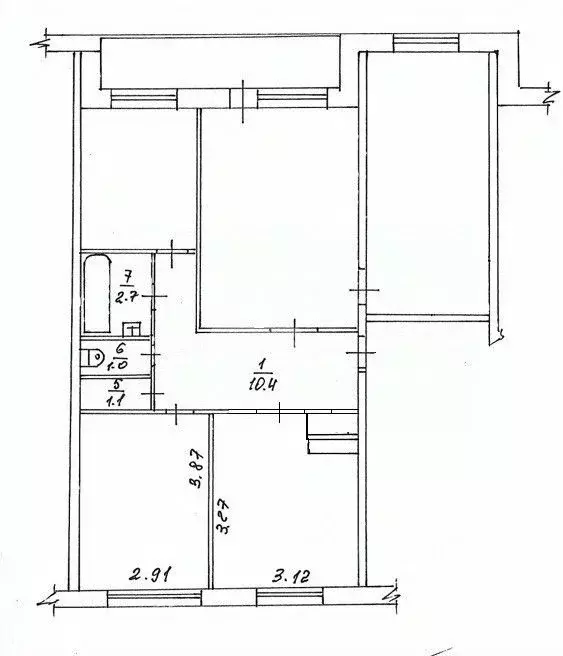 4-к кв. Омская область, Кормиловка рп ул. Ленина, 113 (78.2 м) - Фото 1
