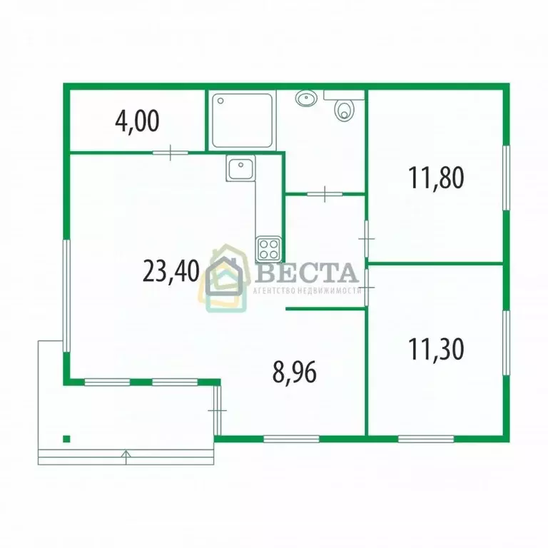 Дом в Ленинградская область, Приозерский район, Сосновское с/пос, ... - Фото 2