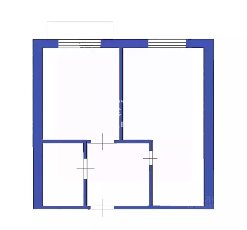 1-к кв. Кемеровская область, Кемеровский муниципальный округ, д. ... - Фото 2