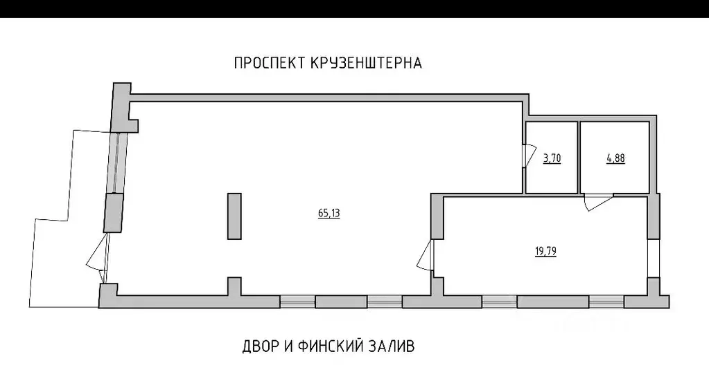 Помещение свободного назначения в Санкт-Петербург просп. Крузенштерна, ... - Фото 1