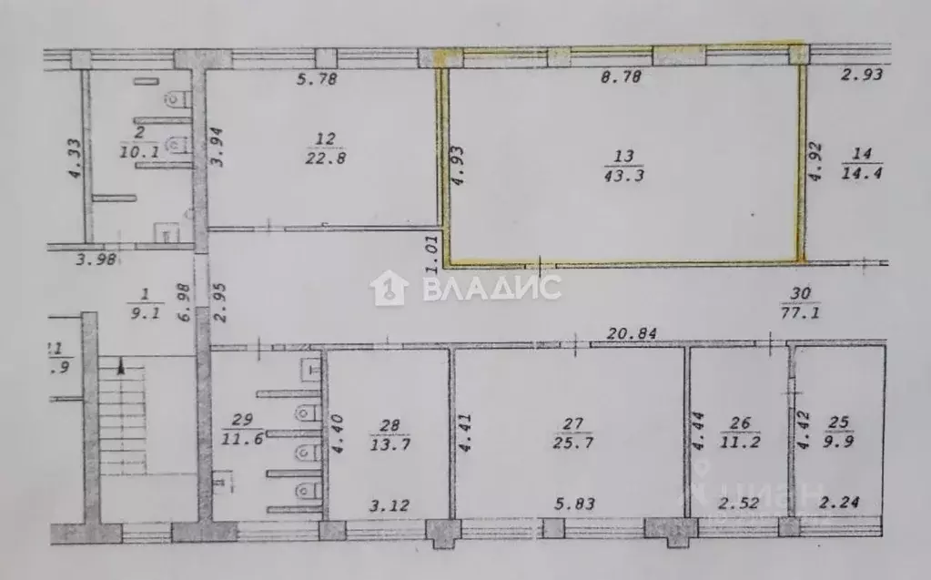 Офис в Новосибирская область, Новосибирск Кирзаводская ул., 11 (43 м) - Фото 1