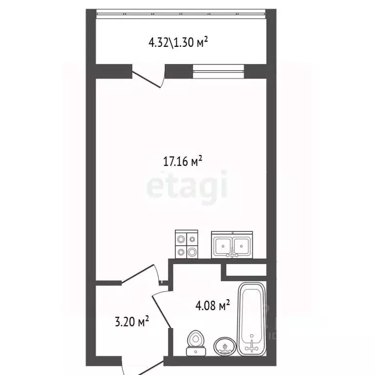Студия Ленинградская область, Всеволожский район, Заневское городское ... - Фото 2