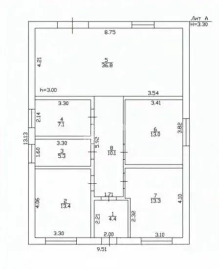 Дом в Краснодарский край, Динской район, с. Красносельское, Молодежный ... - Фото 2