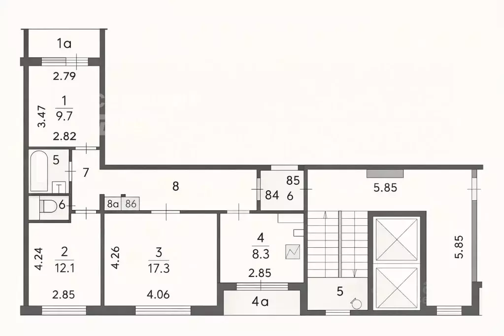 3-к кв. Москва проезд Черепановых, 72К1 (62.1 м) - Фото 2