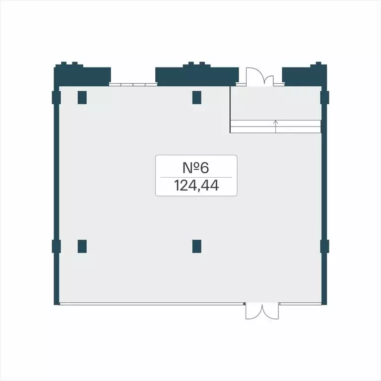 Помещение свободного назначения (124.44 м) - Фото 2