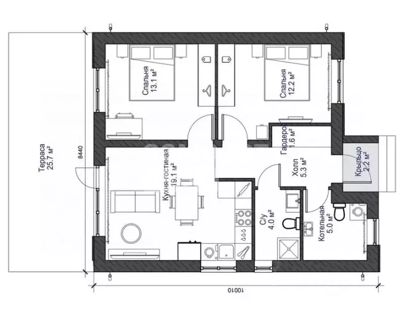 Дом в Тюменская область, Тюменский район, Новокаменский кп ул. Сократа ... - Фото 2