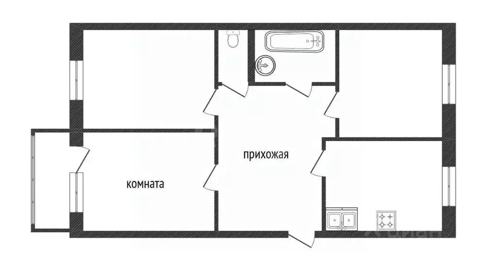 Комната Костромская область, Кострома Рабочий просп., 3А (40.0 м) - Фото 1