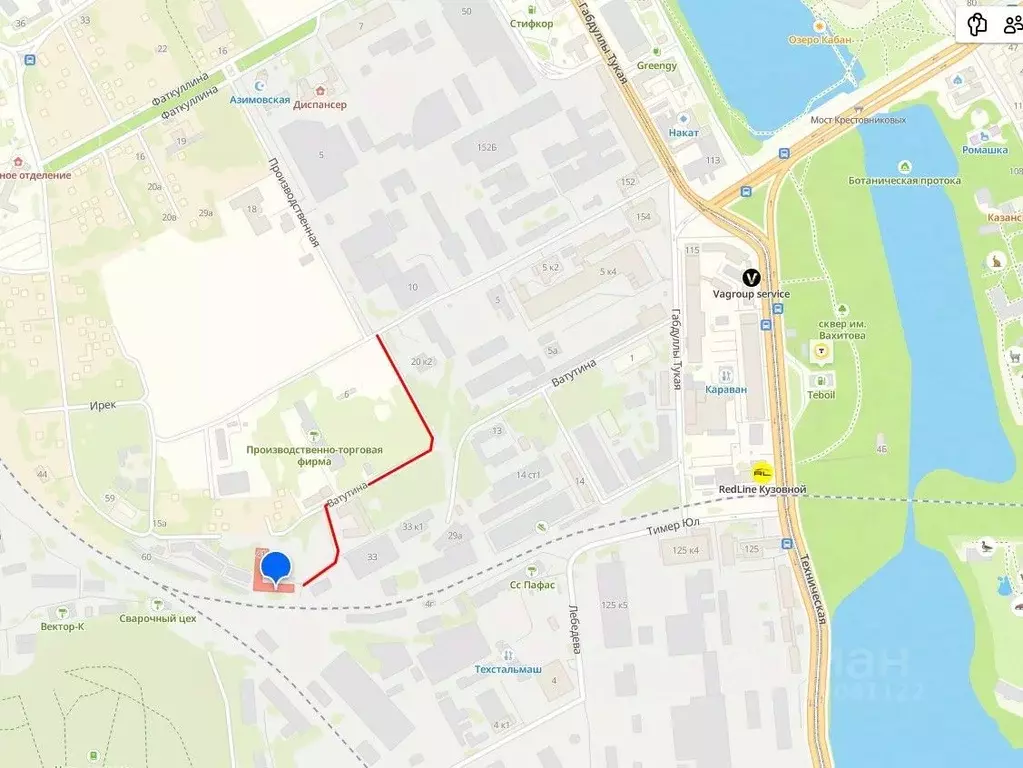 Производственное помещение в Татарстан, Казань ул. Ватутина, 41 (2090 ... - Фото 2