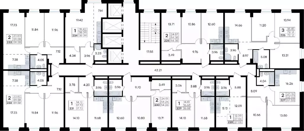 2-к кв. Приморский край, Владивосток ул. Тухачевского (59.58 м) - Фото 2