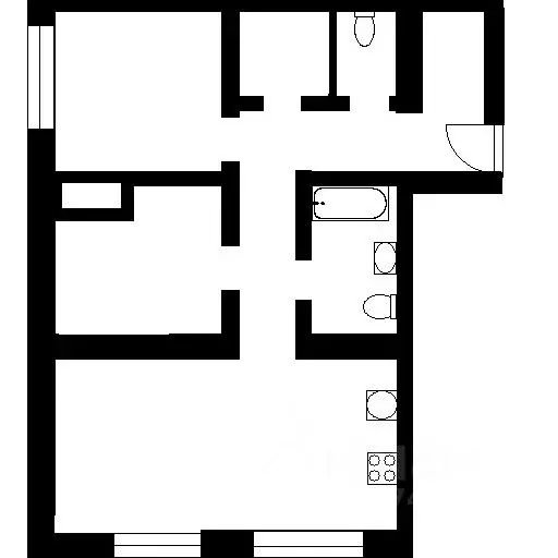 2-к кв. Хакасия, Абакан ул. Тельмана, 94 (42.0 м) - Фото 1