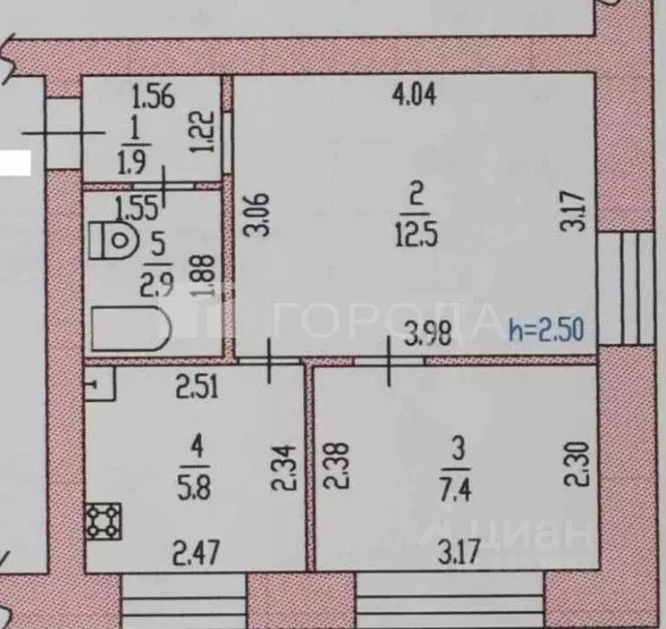2-к кв. Алтайский край, Барнаул ул. Антона Петрова, 136 (30.0 м) - Фото 2