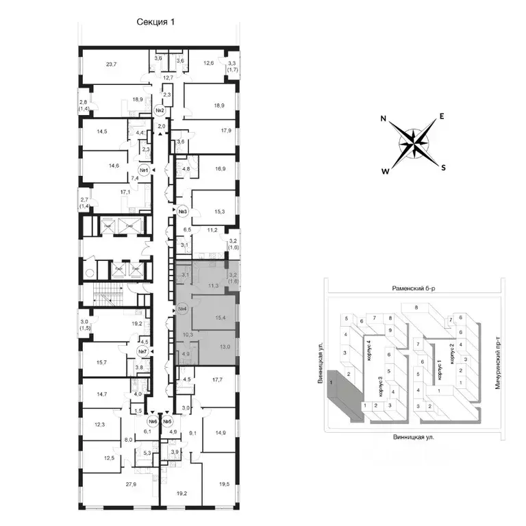 2-к кв. Москва Винницкая ул., 8к4 (57.9 м) - Фото 1