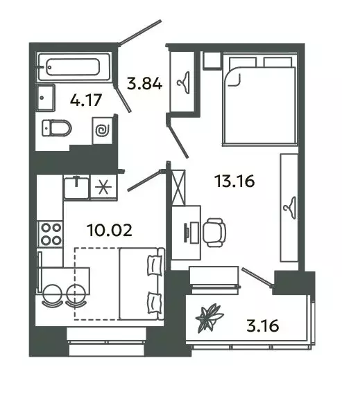 1-комнатная квартира: городской посёлок Новоселье, Аннинская улица, 4 ... - Фото 1