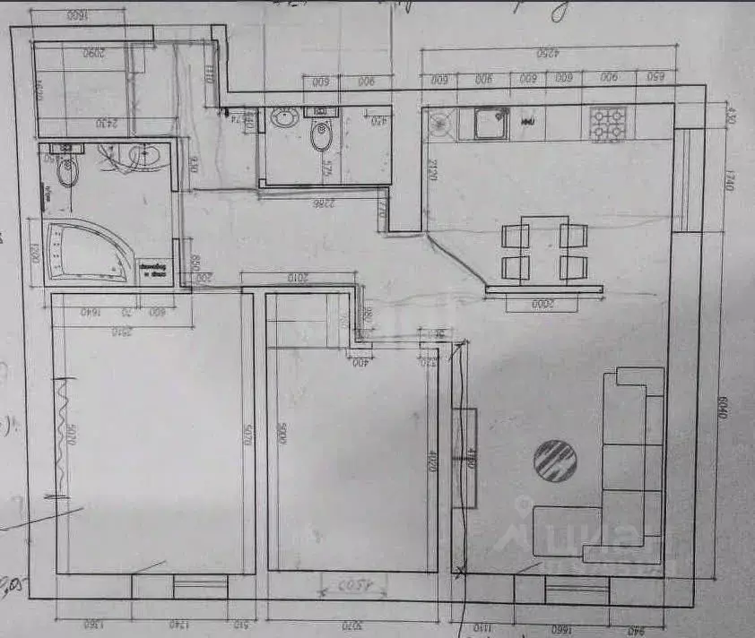 3-к кв. Татарстан, Казань ул. Сибгата Хакима, 40 (93.2 м) - Фото 2