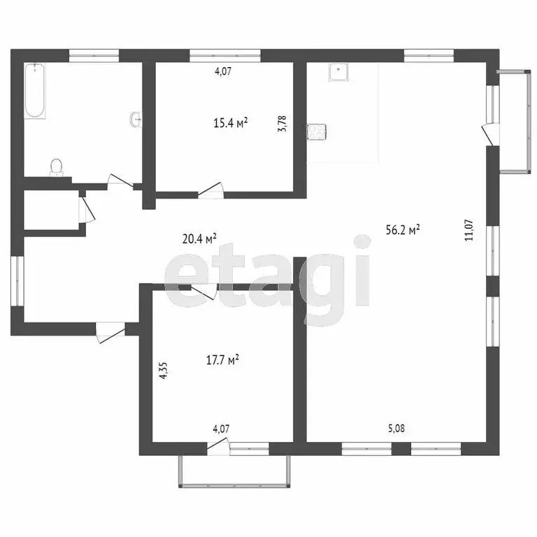 4-комнатная квартира: Ярославль, улица Серго Орджоникидзе, 4 (76.3 м) - Фото 0