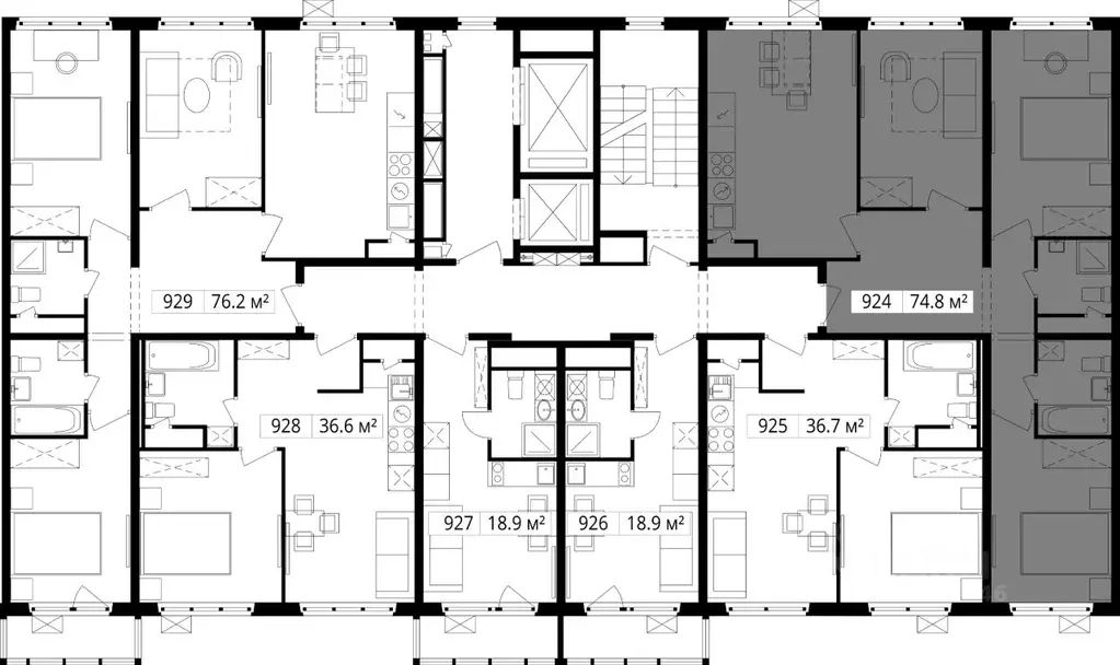3-к кв. Московская область, Ленинский городской округ, д. Сапроново, ... - Фото 2