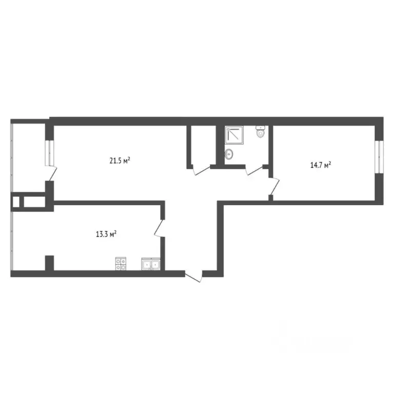 2-к кв. Тюменская область, Тюмень ул. Линейная, 7 (67.1 м) - Фото 1