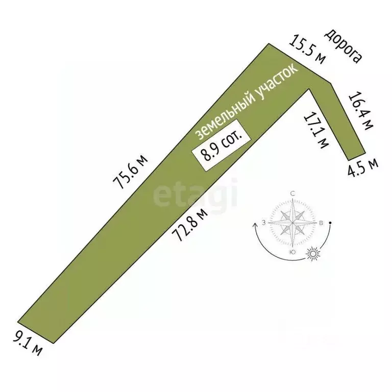 Участок в Вологодская область, Кадуйский муниципальный округ, д. ... - Фото 2