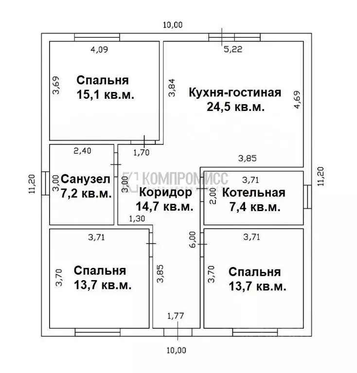 Дом в Краснодарский край, Северский район, Ильское городское ... - Фото 1