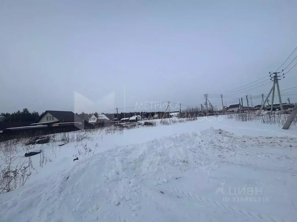 Участок в Тюменская область, Тюменский район, с. Успенка Молодежная ... - Фото 0