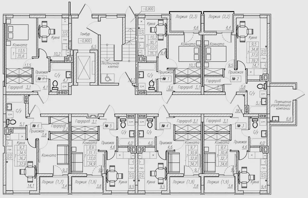 1-к кв. Калининградская область, Пионерский  (37.0 м) - Фото 2
