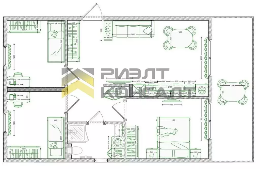 Дом в Надеждино, ДНП Берёзовый Стан, Радужная улица (84 м) - Фото 2