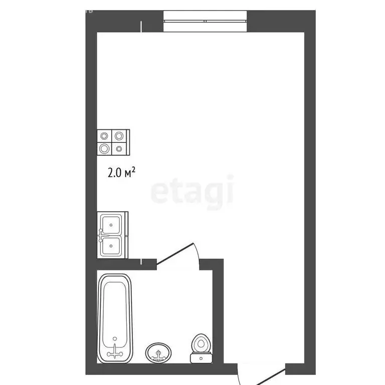Квартира-студия: Саранск, Гожувская улица, 21 (13.9 м) - Фото 1