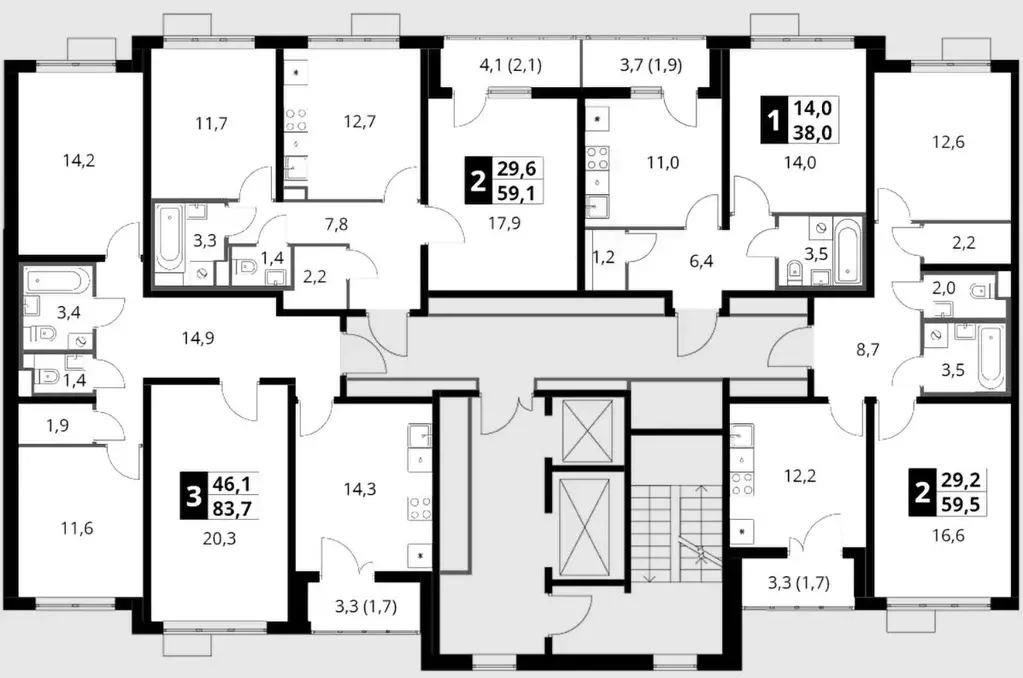 2-к кв. Московская область, Ленинский городской округ, пос. Битца ... - Фото 2