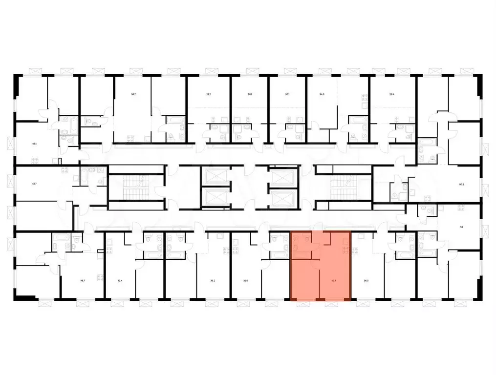 1-к. квартира, 32,4 м, 23/33 эт. - Фото 1