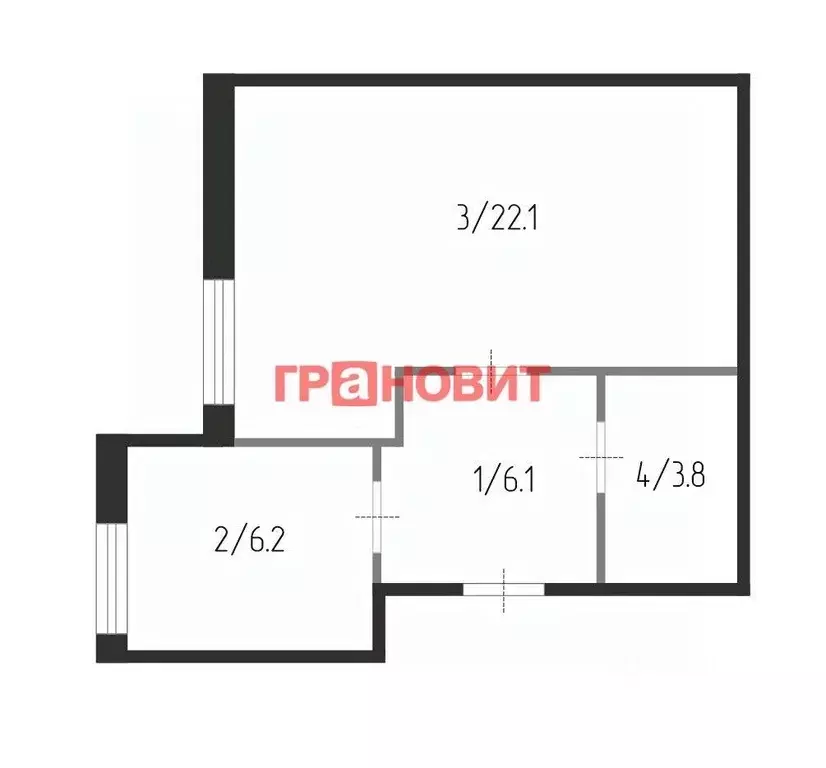 1-к кв. Новосибирская область, Новосибирск Фабричная ул., 65/3 (38.2 ... - Фото 1