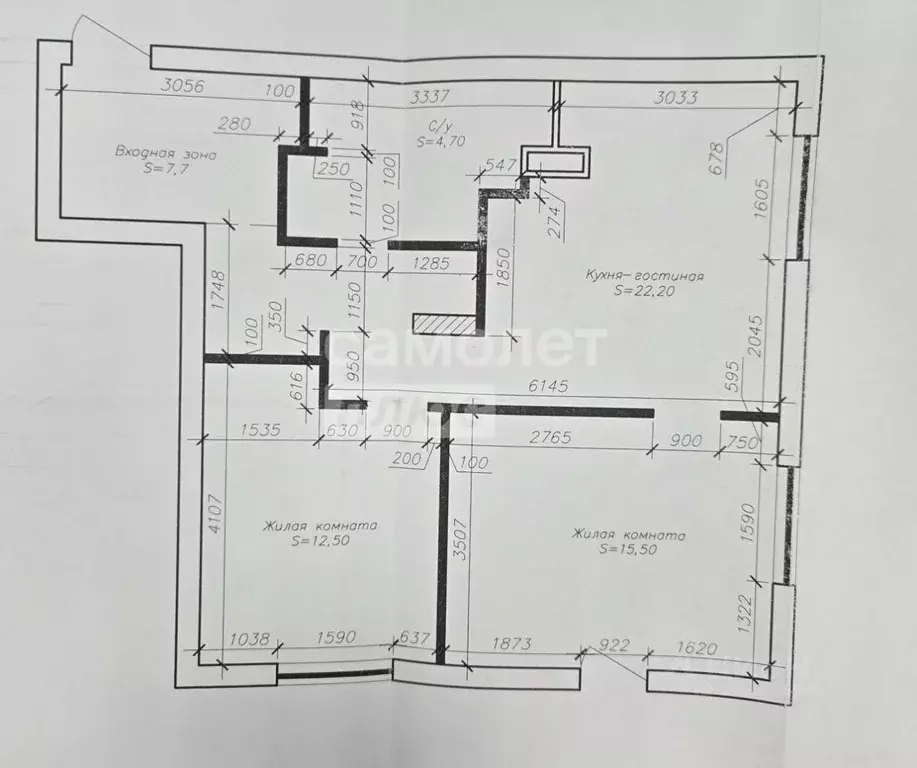 2-к кв. Хабаровский край, Хабаровск ул. Карла Маркса, 146Б (62.6 м) - Фото 2
