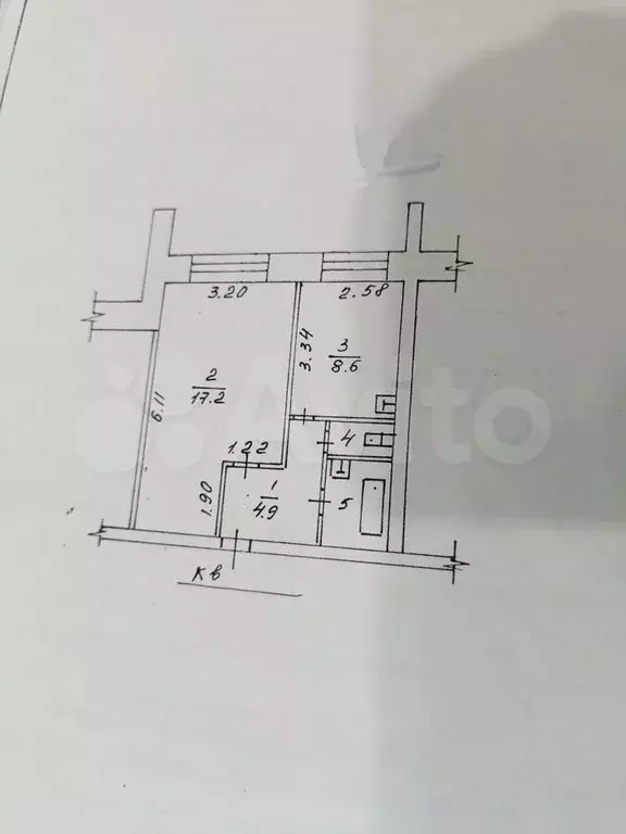 1-к. квартира, 34,1 м, 2/9 эт. - Фото 0