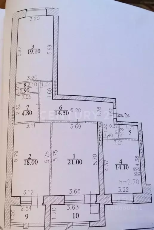3-к кв. Чувашия, Чебоксары просп. Ленина, 7 (102.0 м) - Фото 1