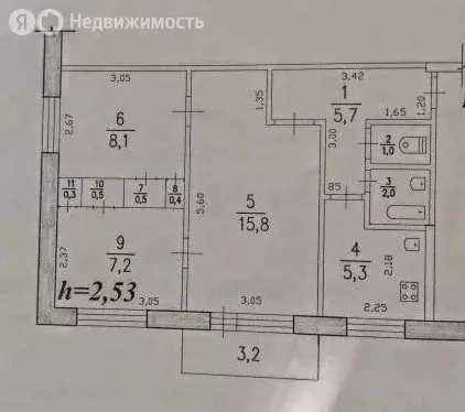 3-комнатная квартира: Комсомольск-на-Амуре, Магистральное шоссе, 13к2 ... - Фото 1