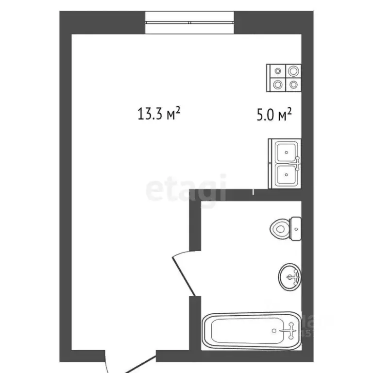 Комната Челябинская область, Челябинск ул. Крупской, 30 (18.4 м) - Фото 2