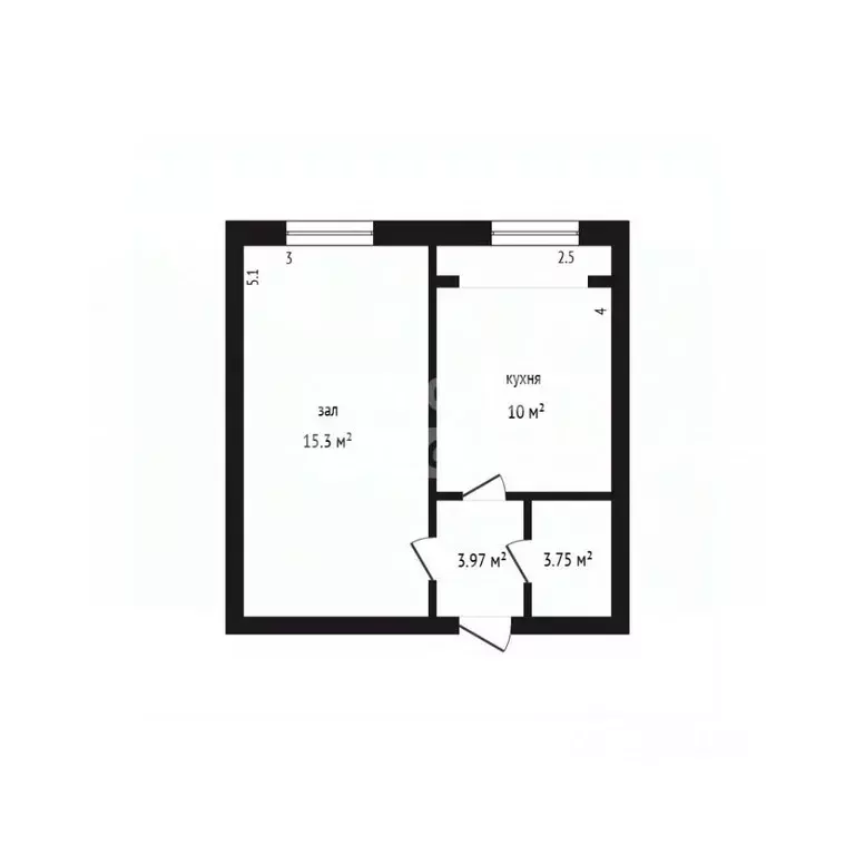1-к кв. Дагестан, Дербент ул. Владимира Ленина, 90Б/2 (32.0 м) - Фото 2