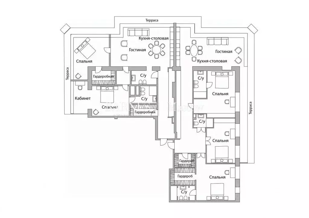 6-к кв. Москва 4-й Крутицкий пер., 14 (450.0 м) - Фото 2