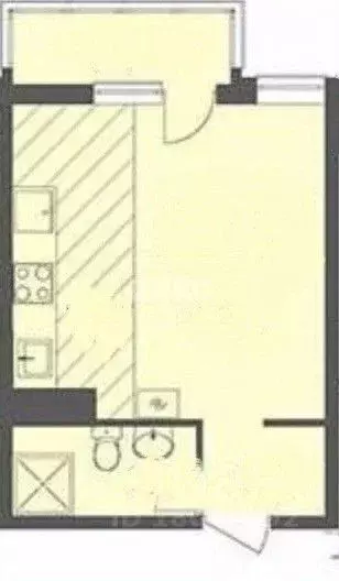 Студия Краснодарский край, Анапа Анапское ш., 24к2 (30.0 м) - Фото 2