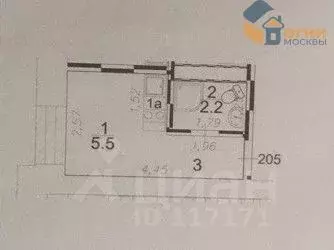 Студия Москва 1-й Вешняковский проезд, 1С8 (11.0 м) - Фото 0