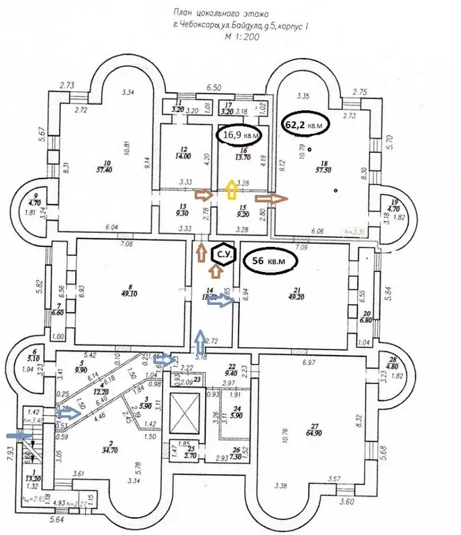 Помещение свободного назначения в Чувашия, Чебоксары ул. Байдула, 5к1 ... - Фото 1